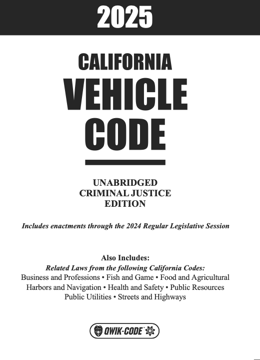 California Vehicle Code 2025 Unabridged